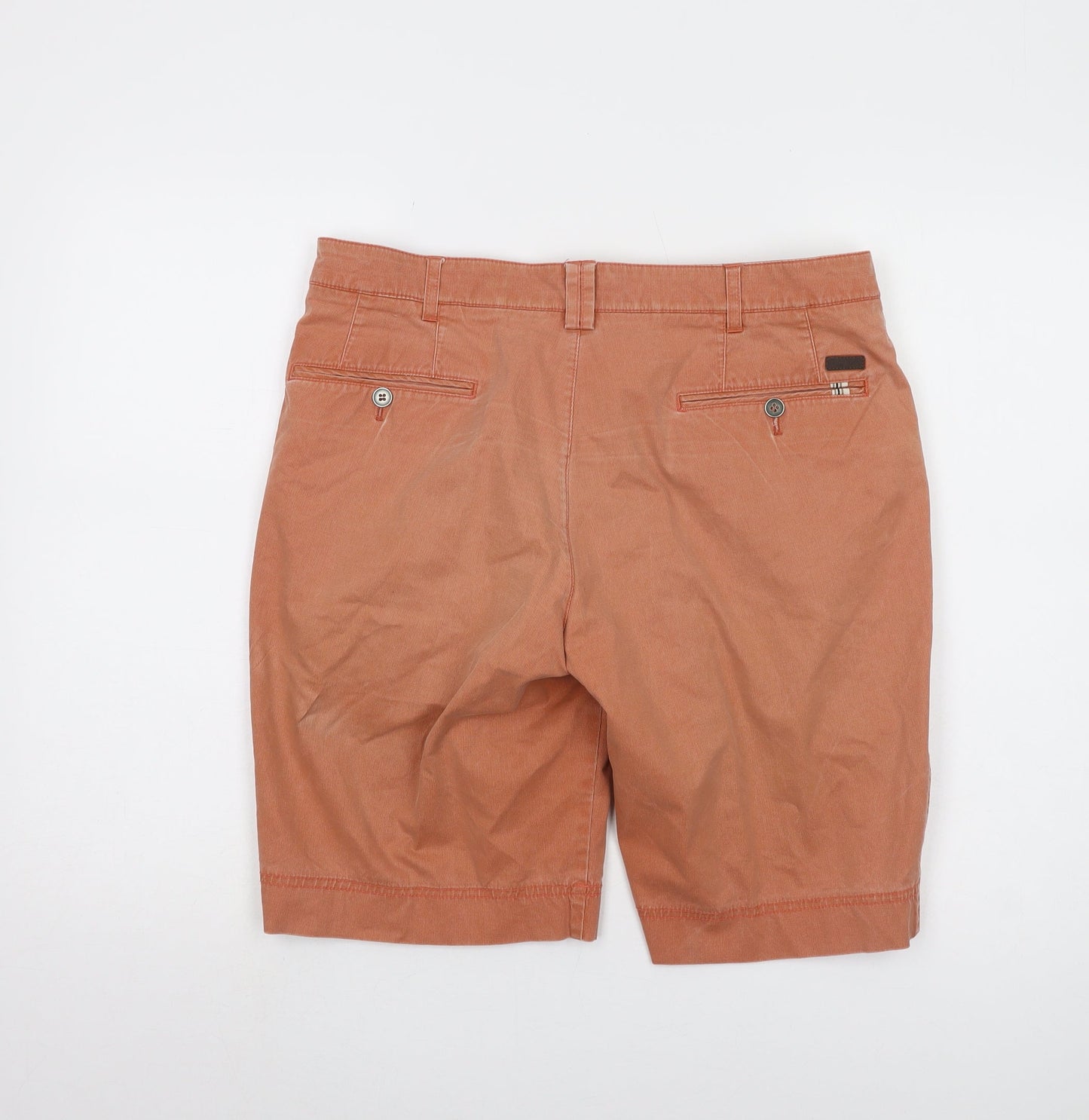 Brook Taverner Men's Brown Chino Shorts, Size 34, Classic Style