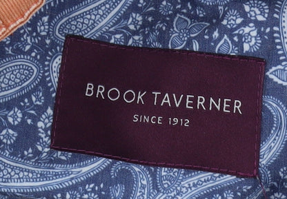 Brook Taverner Men's Brown Chino Shorts, Size 34, Classic Style