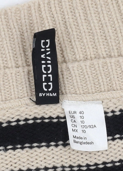 Womens UK Size 12 H&M Multicoloured Pullover Jumper