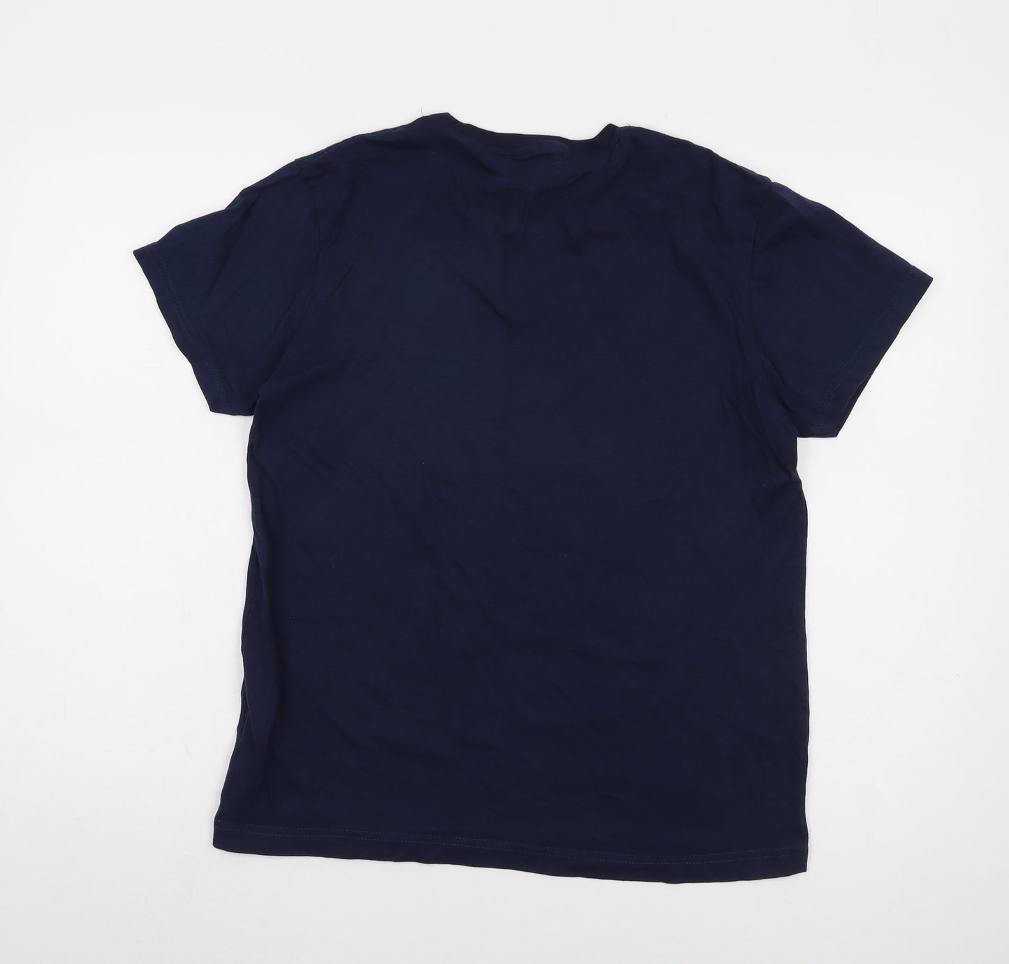 Pierre Cardin Men's Blue Graphic Logo T-Shirt Medium