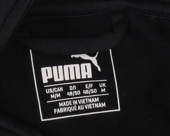 Puma Men's Black Track Jacket Size M Gym & Jogging
