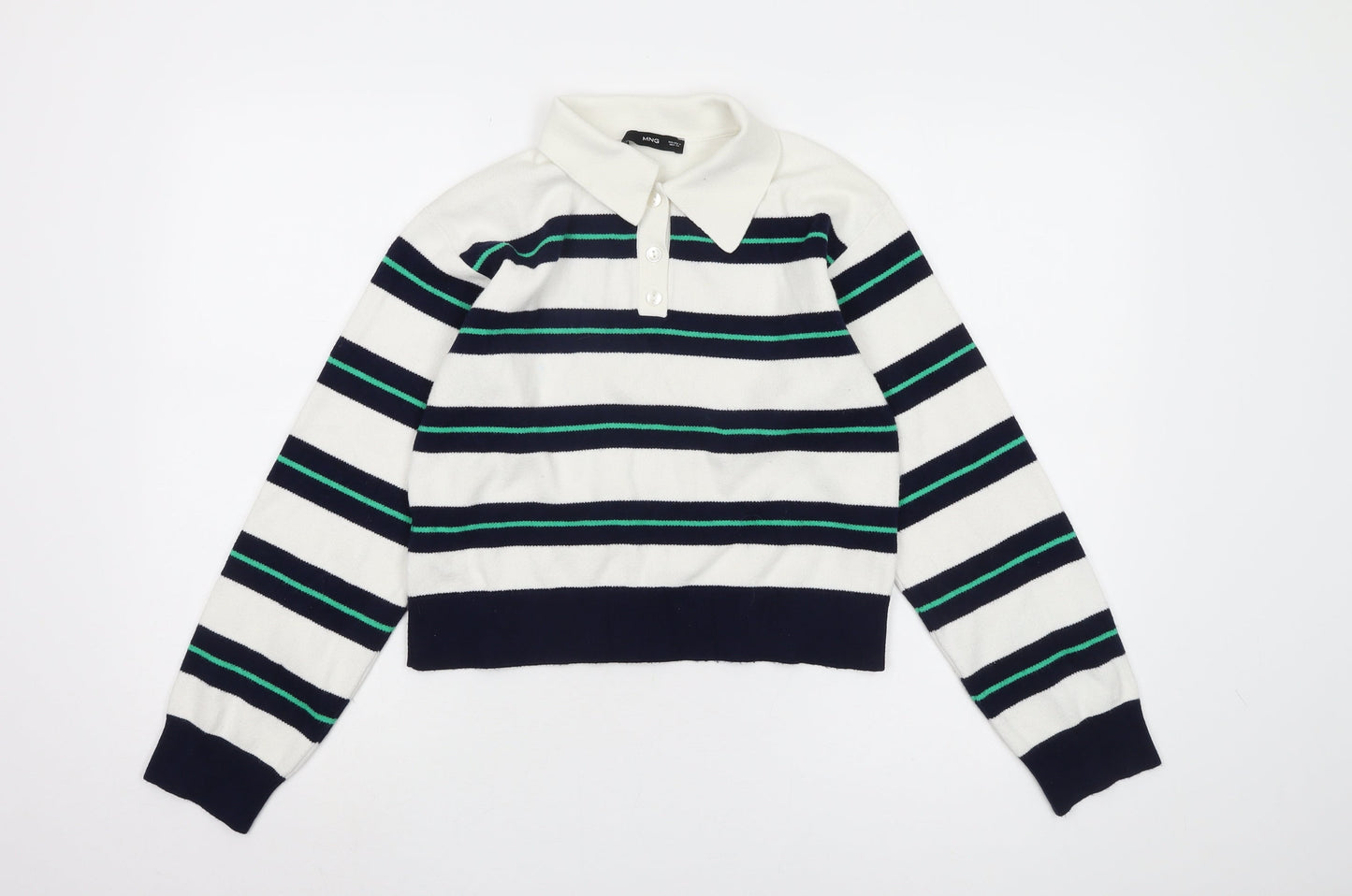Womens UK Size S MNG Multicoloured Pullover Jumper