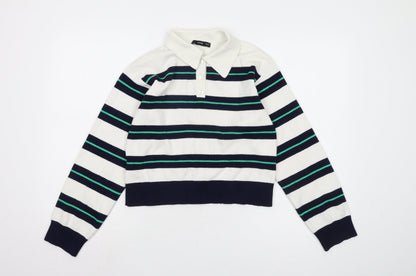 Womens UK Size S MNG Multicoloured Pullover Jumper