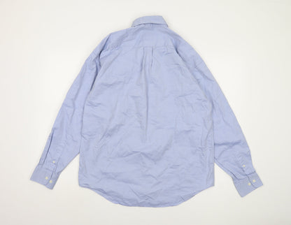Savoy Taylors Guild Blue Men's Button-Up Shirt