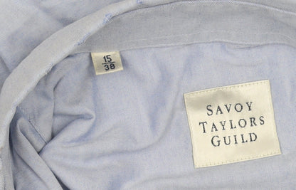Savoy Taylors Guild Blue Men's Button-Up Shirt