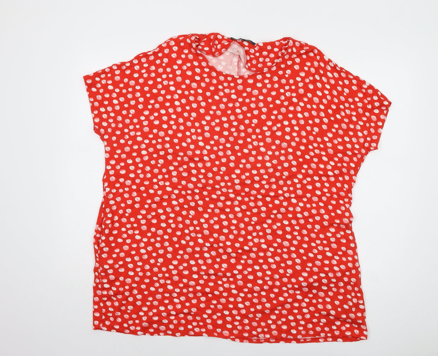 Capsule Women's Red Polka Dot Tunic Size 16/18