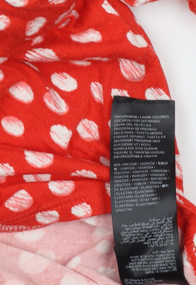 Capsule Women's Red Polka Dot Tunic Size 16/18