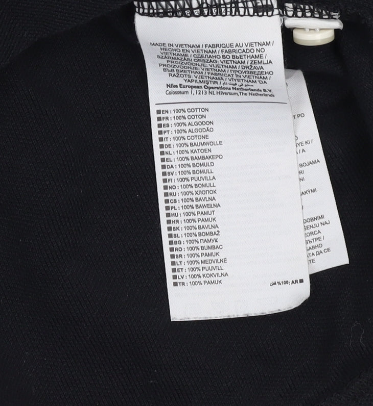 Nike Men's Black Polo Shirt - Medium, Casual Short Sleeve