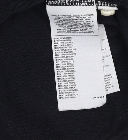 Nike Men's Black Polo Shirt - Medium, Casual Short Sleeve