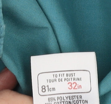 St Michael Women's Blue Mid-Length Jacket Size 10