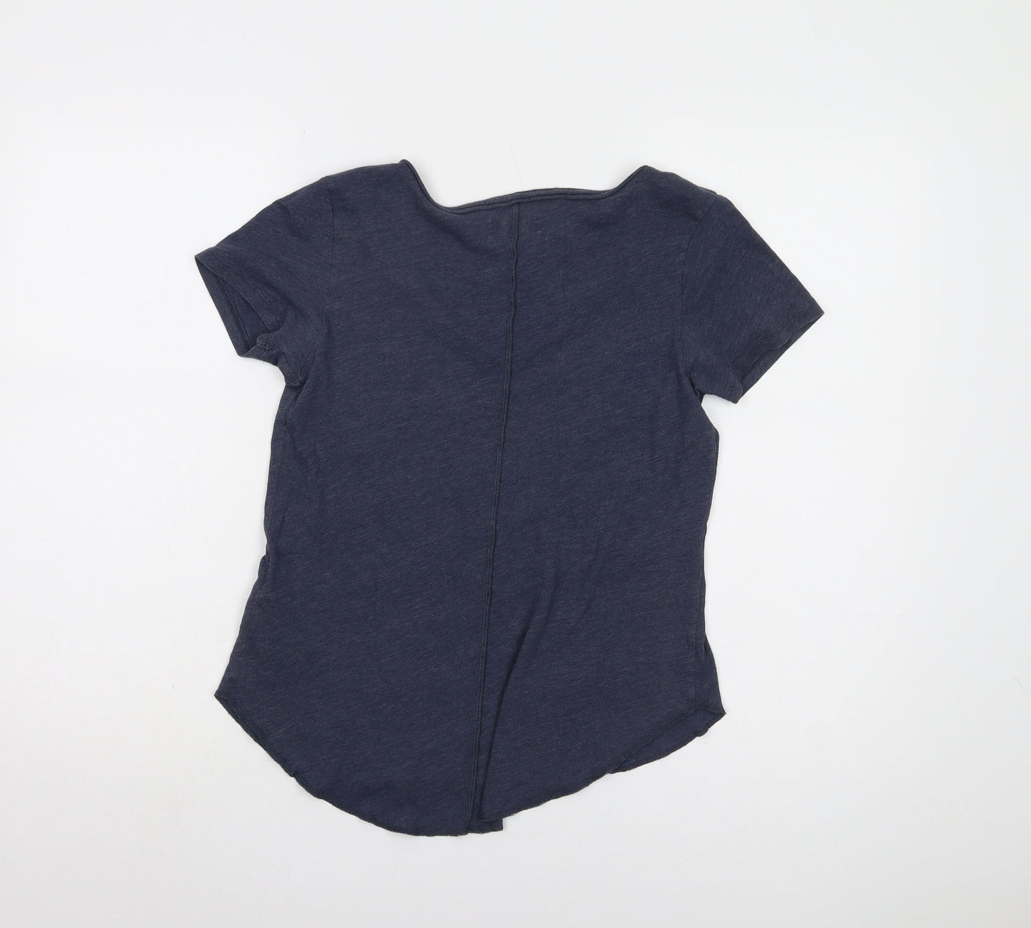 Womens UK Size XS Hollister Blue Jersey T-Shirt