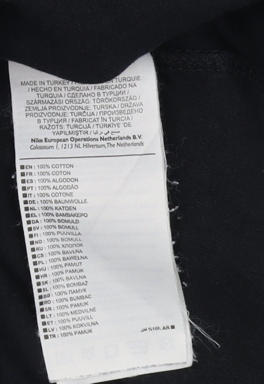 Nike Men's Black Medium Graphic Print Athletic T-Shirt