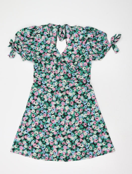 Dorothy Perkins Women's Multicoloured Floral Dress, Size 8