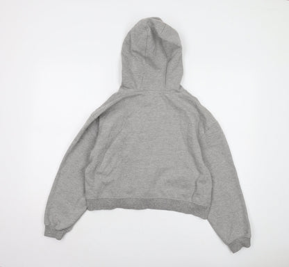 Threadbare Women's Grey 1/2 Zip Hoodie Size 12
