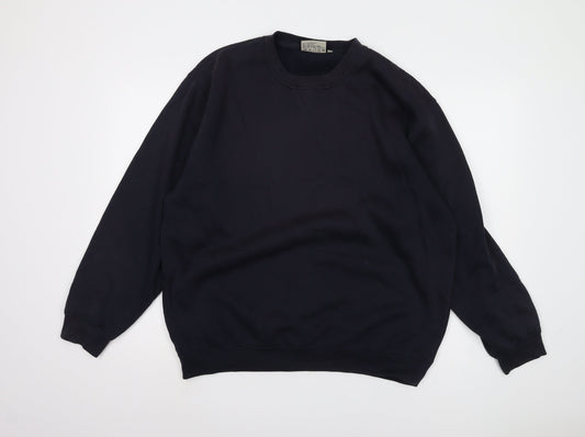 Zantos Men's Black Pullover Sweatshirt L