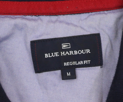 Marks and Spencer Men's Multicoloured Striped Polo M