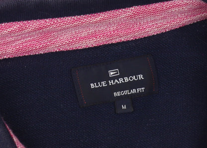 Marks and Spencer Men's Pink Striped Polo M