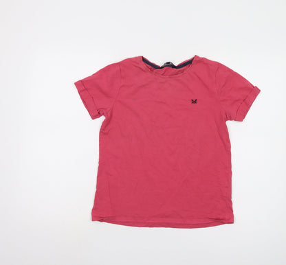 Womens UK Size 8 Crew Clothing Company Red Basic T-Shirt