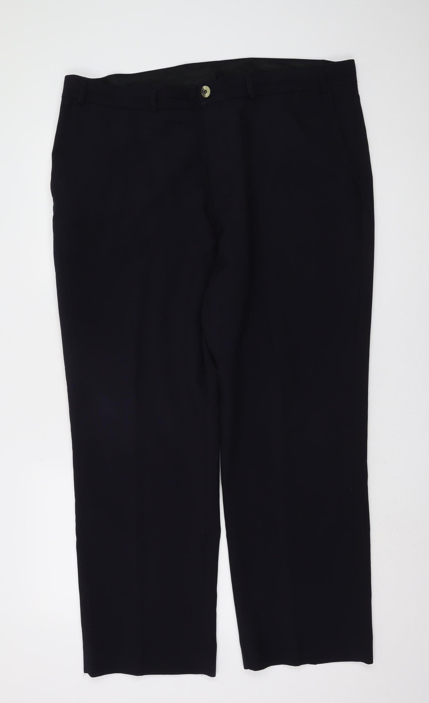 BHS Men's Black Polyester Dress Pants 40S