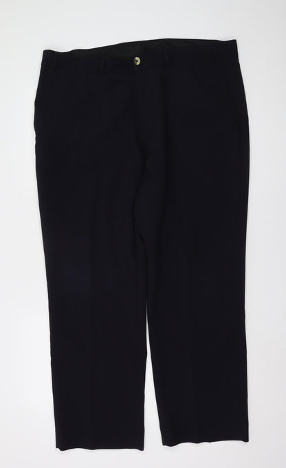BHS Men's Black Polyester Dress Pants 40S