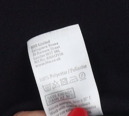 BHS Men's Black Polyester Dress Pants 40S