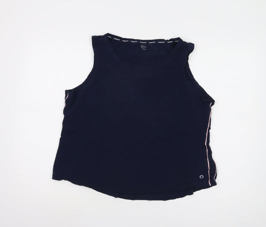 Womens UK Size 22 Marks and Spencer Blue Basic Tank