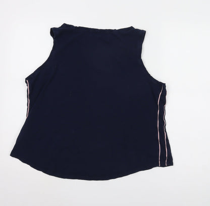 Womens UK Size 22 Marks and Spencer Blue Basic Tank