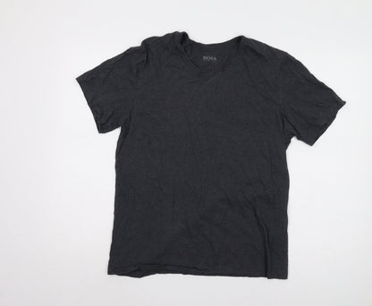 Mens UK Size L Boss Black  T-Shirt
