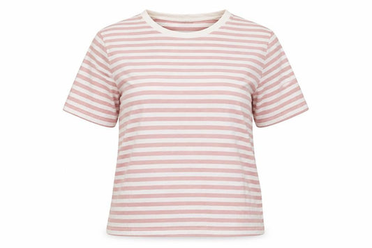 WEAR LONDON Women’s Pink Striped Ringer T-Shirt XL