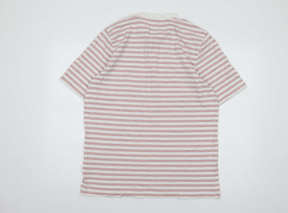 WEAR LONDON Women’s Pink Striped Ringer T-Shirt XL