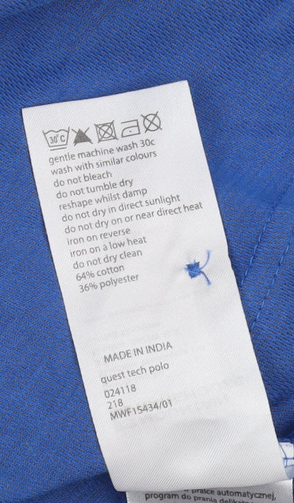 Mountain Warehouse Men's Blue Polo XS for Gym & Running