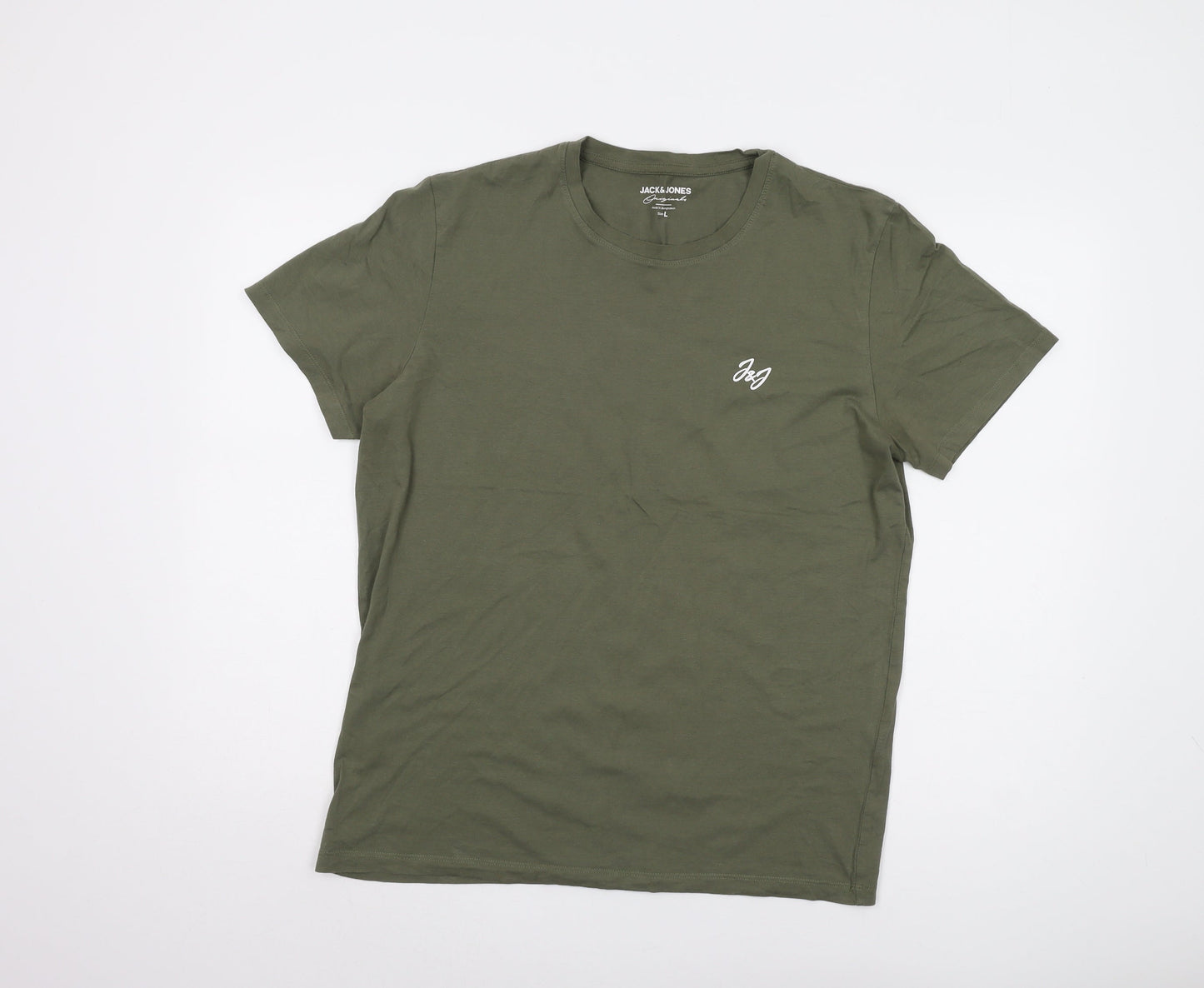 Mens UK Size L JACK & JONES Green  T-Shirt