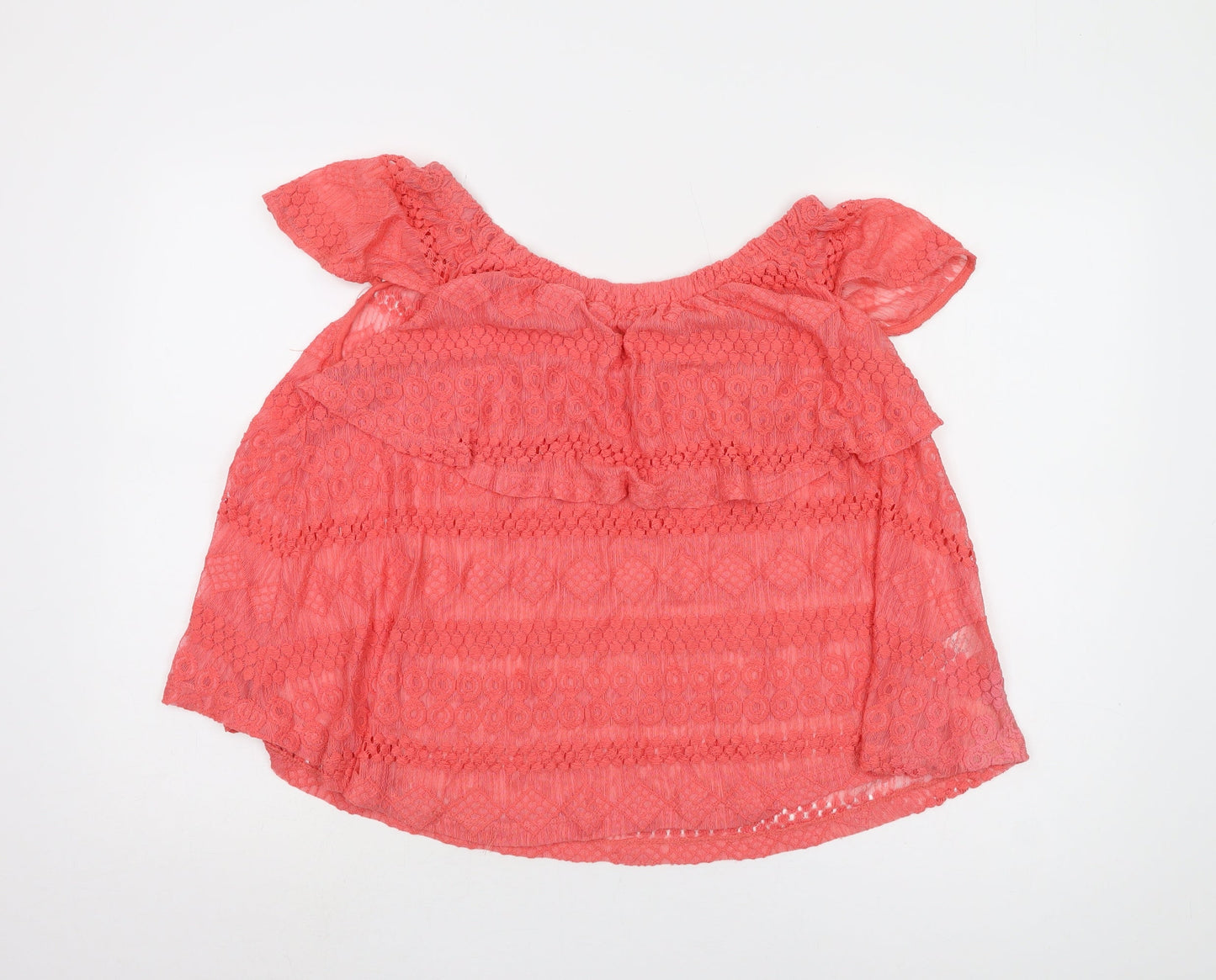 Womens UK Size 12 NEXT Pink Basic Blouse