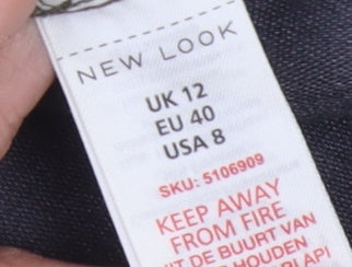 New Look Women's Red Short Pencil Skirt, Size 12