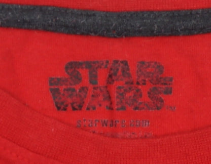 Star Wars Men's Red XS Long Sleeve T-Shirt