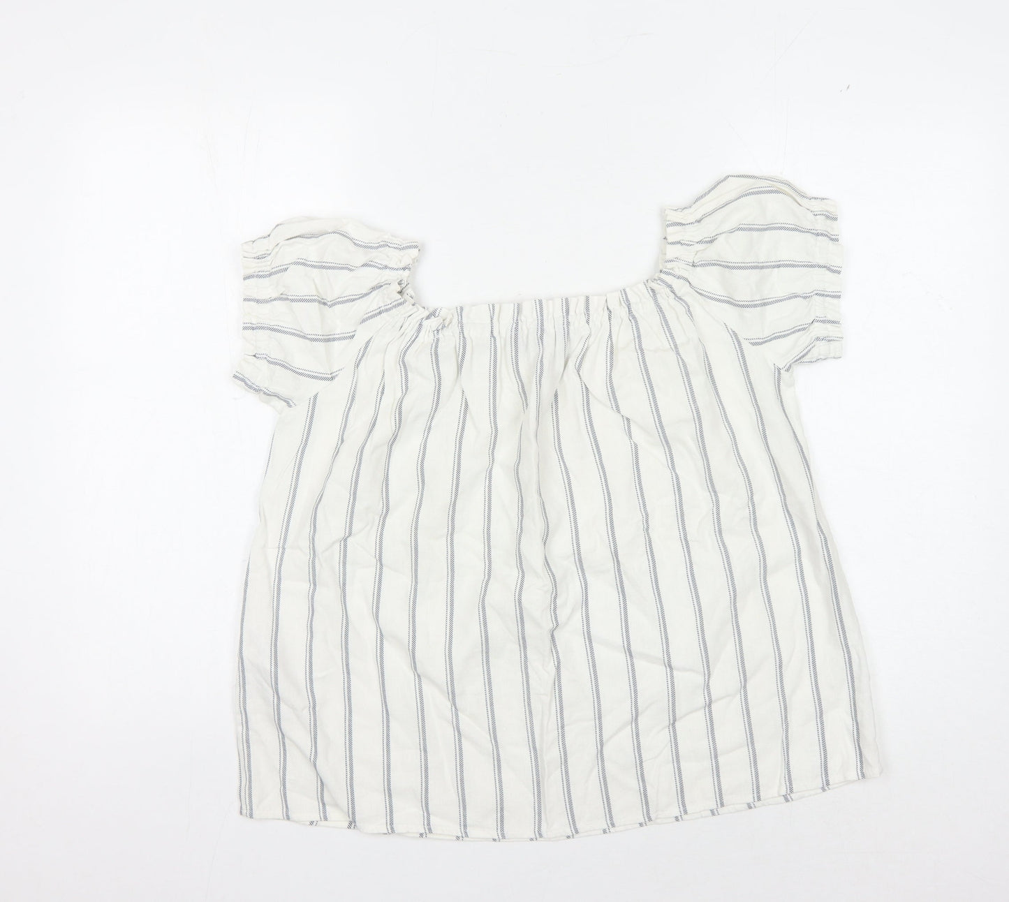 Womens UK Size L VERO MODA White Tunic Blouse