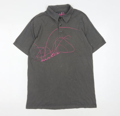 Matix Unisex Grey Cotton Polo Shirt | L | Casual Classic