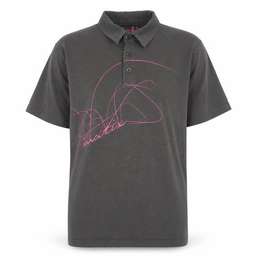 Matix Unisex Grey Cotton Polo Shirt | L | Casual Classic