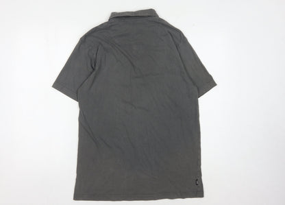 Matix Unisex Grey Cotton Polo Shirt | L | Casual Classic
