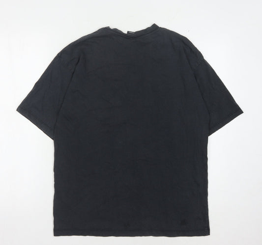 Primark Men’s Black Cookie Monster T-Shirt 2XS