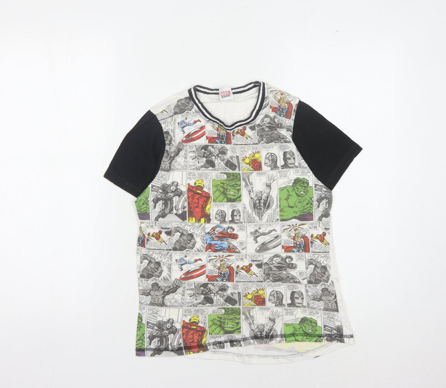 Tu Boys Marvel Multicoloured Comic Print T-Shirt, 10 Years