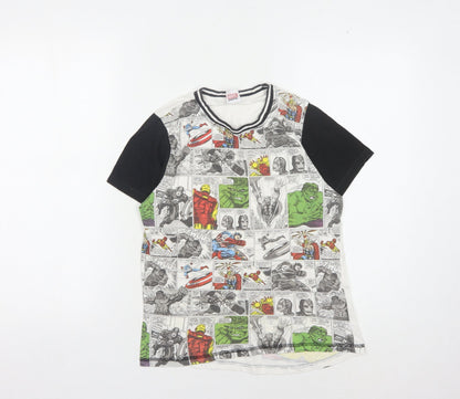 Tu Boys Marvel Multicoloured Comic Print T-Shirt, 10 Years