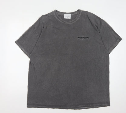 Nothing Is Sacred Men's Grey Crew Neck T-Shirt L