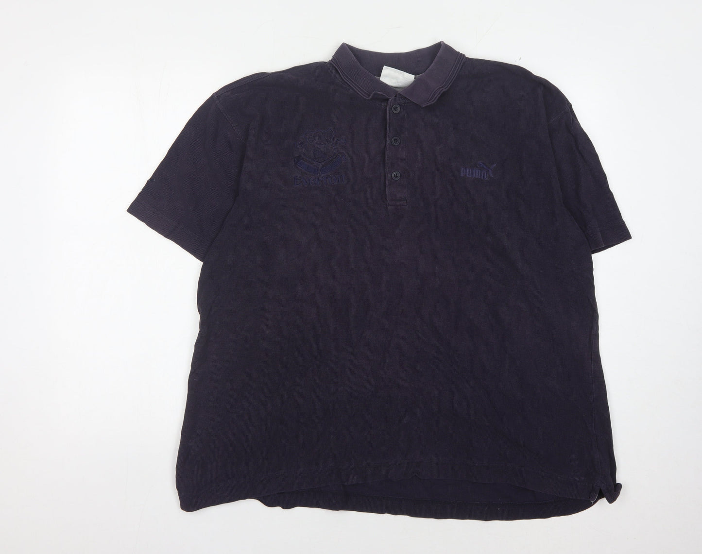 Puma Men's Black Polo Shirt L Short Sleeve