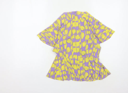 Womens UK Size 8 French Connection Multicoloured Basic Blouse