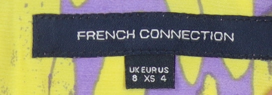 Womens UK Size 8 French Connection Multicoloured Basic Blouse