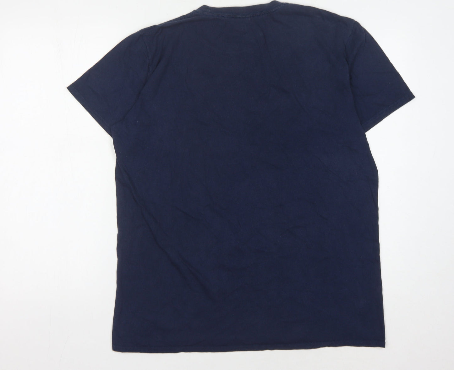 Primark Unisex Blue Graphic T-Shirt, Size L