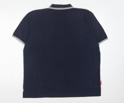 Slazenger Men's Blue Polo Shirt XL Short Sleeve