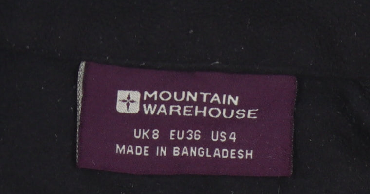 Womens UK Size 8 Mountain Warehouse Black Pullover Sweatshirt