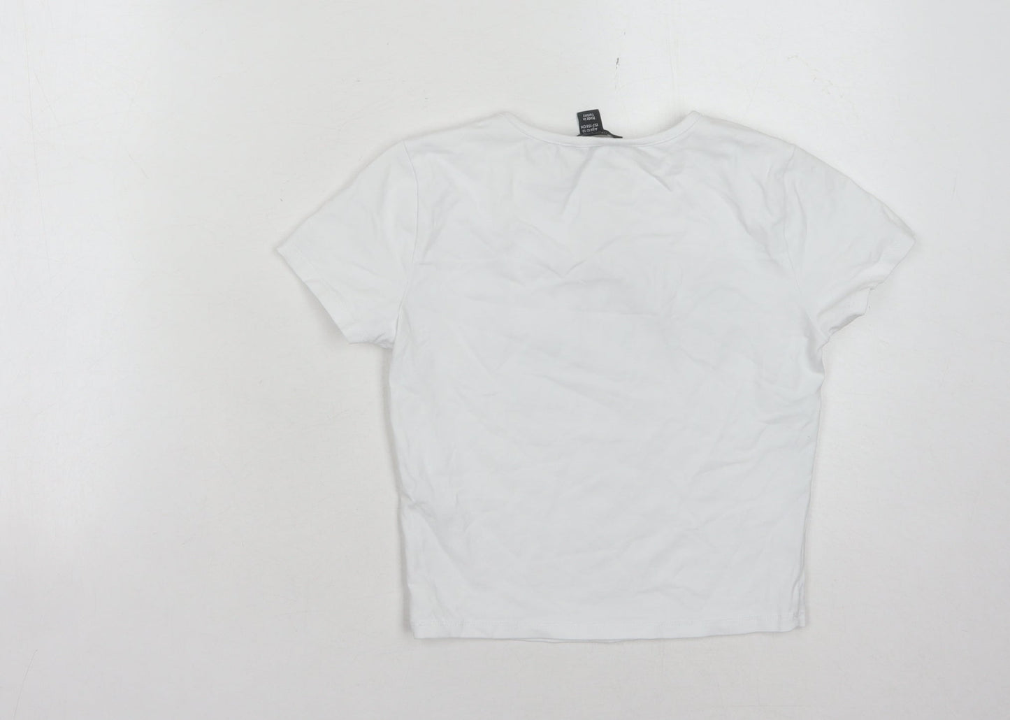 New Look Girls White Malibu T-Shirt, 12-13 Years, Casual Graphic